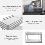 DHP Miles Metal Bunk Bed Silver