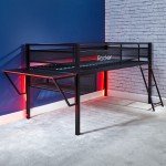 Mid Sleeper Gaming Bunk Bed with Desk