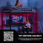 Gaming Bunk Bed with Desk for Kids