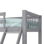 Triple Bunk Beds for Kids with Stairs
