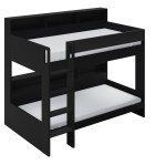 Kids Bunk Bed with Stairs and Storage