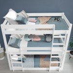 Triple Sleeper Bunk Bed for Kids – Pine Wood