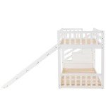 Kids Bunk Bed with Stairs and Ladder