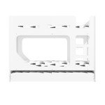 White Wooden Kids Bunk Bed with Trundle