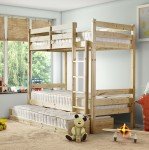 Everest 3ft Single Bunk Bed with Trundle