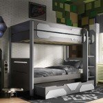 Battalion Gaming Bunk Bed with Trundle - Grey