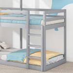 Gray Treehouse Bunk Bed for Kids