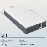 Yaheetech 3ft Pocket Sprung Memory Foam Mattress