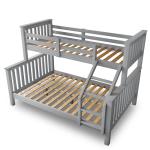 Triple Wooden Bunk Bed for Kids – Grey