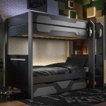 Battalion Gaming Bunk Bed with Trundle - Grey