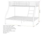 Silver Triple Sleeper Bunk Bed by Seconique