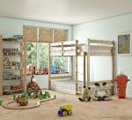 Pluto Low Classic Single Bunk Bed