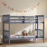 Milan Bunk Bed - Twin Sleeper, Grey Pine