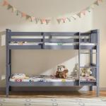 Milan Bunk Bed - Twin Sleeper, Grey Pine