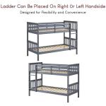 Milan Bunk Bed - Twin Sleeper, Grey Pine