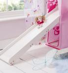 White Mid Sleeper Cabin Bed with Fairy Tent