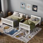 Blisswood Triple Bunk Bed - Solid Pine, White