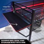 Mid Sleeper Gaming Bunk Bed with Desk