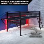 Mid Sleeper Gaming Bunk Bed with Desk
