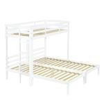 Triple Sleeper Bunk Bed with Side Ladder