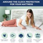 Waterproof Single Mattress Protector With Fitted Skirt