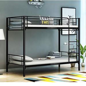 Panana Black Twin Metal Bunk Bed Frame