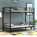 Panana Black Twin Metal Bunk Bed Frame