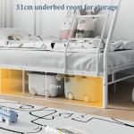 Triple Metal Bunk Bed Frame for Kids and Adults