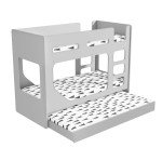 Kids Bunk Bed with Trundle for Extra Sleep Space