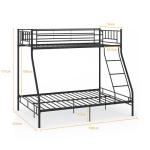 Sturdy Triple Bunk Bed Frame for Kids & Adults
