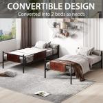 Multigot 3FT Metal Bunk Bed with Ladder