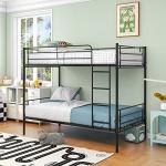 JURMERRY Heavy Duty Black Metal Bunk Bed