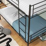 JURMERRY Heavy Duty Black Metal Bunk Bed
