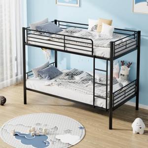 VECELO Heavy Duty Metal Bunk Bed with Ladder