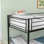 JURMERRY Heavy Duty Black Metal Bunk Bed