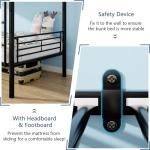 VECELO Heavy Duty Metal Bunk Bed with Ladder