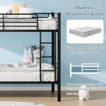 VECELO Heavy Duty Metal Bunk Bed with Ladder