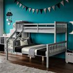 Triple Pine Wood Bunk Bed for Kids & Adults