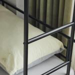 Karlhome Twin Over Twin Metal Bunk Bed with Drawers