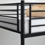 Karlhome Twin Over Twin Metal Bunk Bed with Drawers