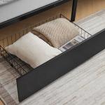 Karlhome Twin Over Twin Metal Bunk Bed with Drawers