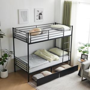 Heavy Duty Twin Over Twin Bunk Bed Frame