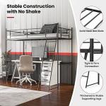 Multigot Loft Bunk Bed with Safety Guardrail