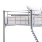 Silver Triple Sleeper Metal Bunk Bed Frame