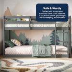 Flair Furnishings Low Bunk Beds for Kids - Grey