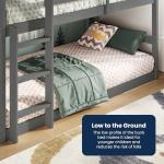 Flair Furnishings Low Bunk Beds for Kids - Grey