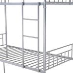 Panana Metal 3FT Bunk Bed Frame with Guardrail