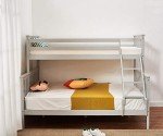 Panana Triple Bunk Bed in Grey - Solid Pine