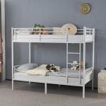 Twin Over Twin Metal Bunk Bed with Ladder