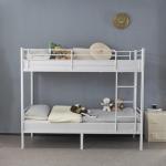 Twin Over Twin Metal Bunk Bed with Ladder